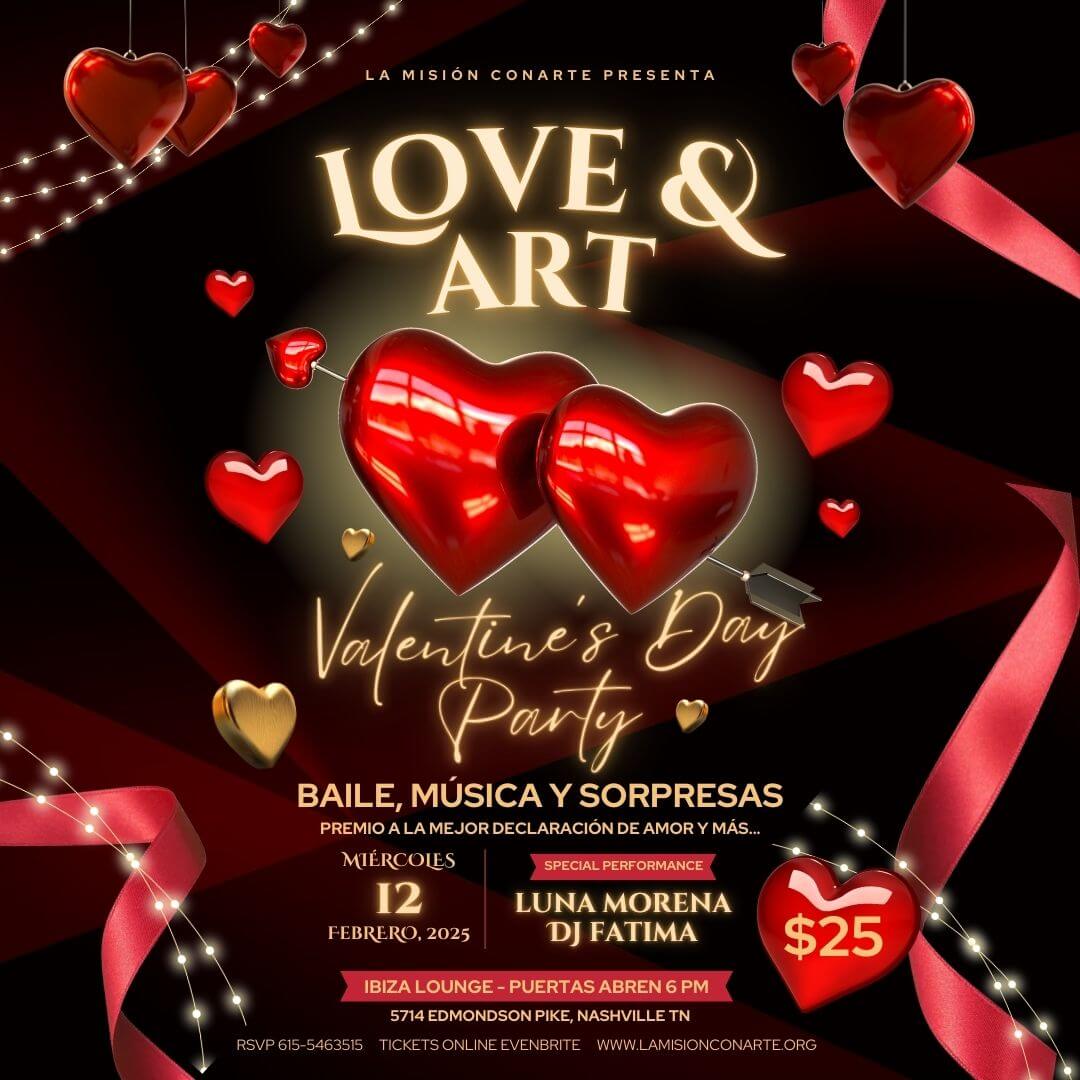 Valentine's Day Party Flyer ES